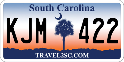 SC license plate KJM422