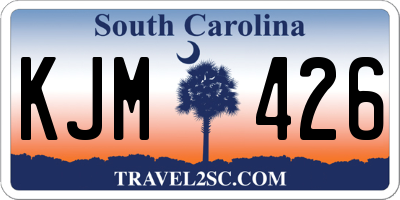 SC license plate KJM426