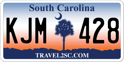 SC license plate KJM428