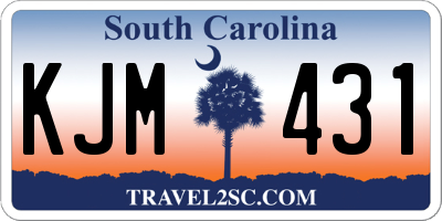 SC license plate KJM431