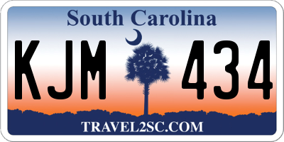 SC license plate KJM434