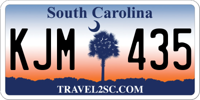 SC license plate KJM435