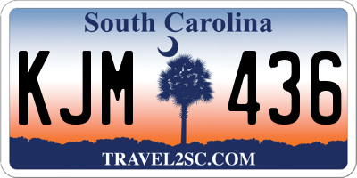 SC license plate KJM436