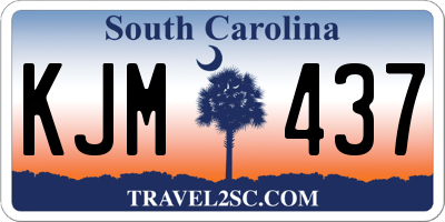 SC license plate KJM437