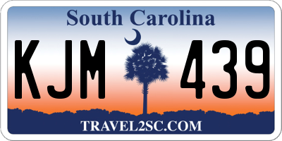 SC license plate KJM439