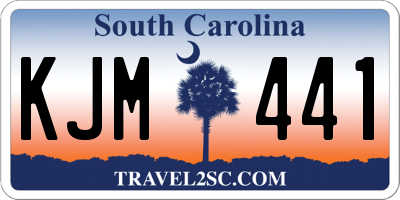 SC license plate KJM441