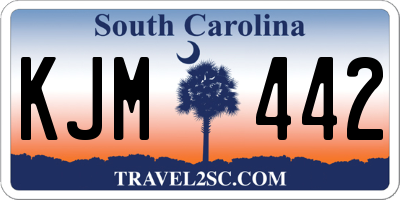 SC license plate KJM442