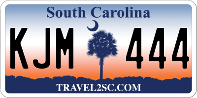 SC license plate KJM444