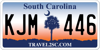 SC license plate KJM446