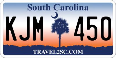 SC license plate KJM450