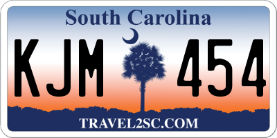SC license plate KJM454