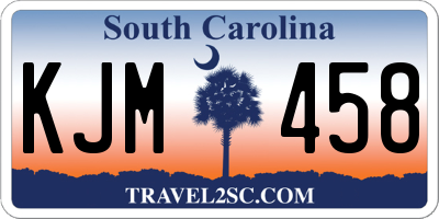 SC license plate KJM458