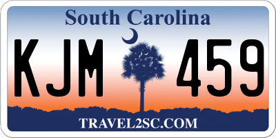 SC license plate KJM459