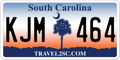 SC license plate KJM464