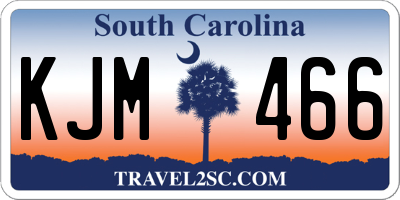 SC license plate KJM466