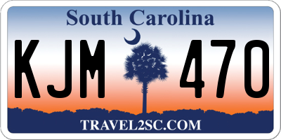 SC license plate KJM470
