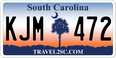 SC license plate KJM472