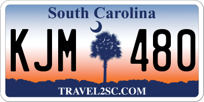 SC license plate KJM480
