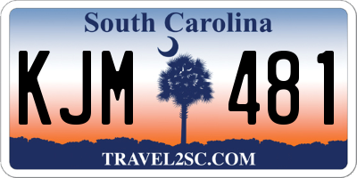 SC license plate KJM481
