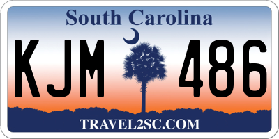 SC license plate KJM486