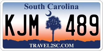SC license plate KJM489