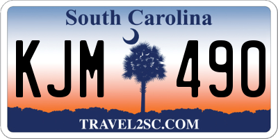 SC license plate KJM490