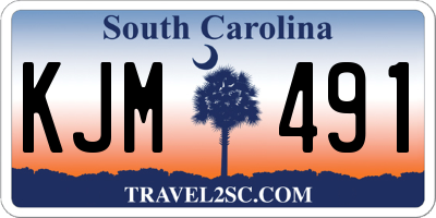 SC license plate KJM491