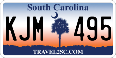 SC license plate KJM495