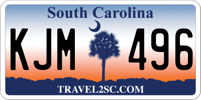 SC license plate KJM496