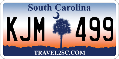 SC license plate KJM499