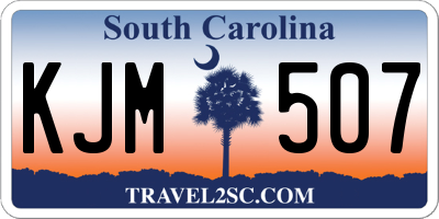SC license plate KJM507