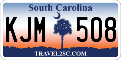 SC license plate KJM508