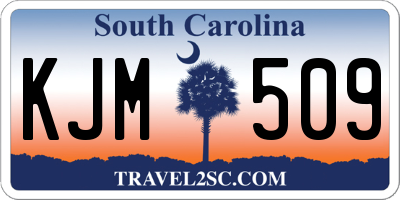 SC license plate KJM509