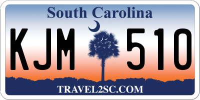 SC license plate KJM510