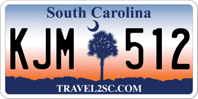 SC license plate KJM512