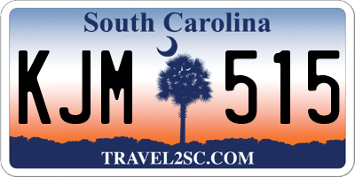 SC license plate KJM515