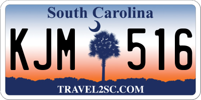 SC license plate KJM516