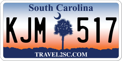 SC license plate KJM517