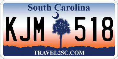 SC license plate KJM518