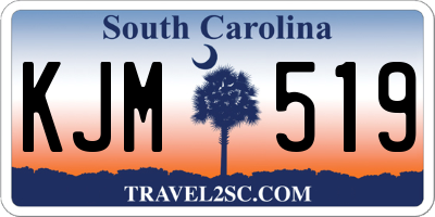 SC license plate KJM519