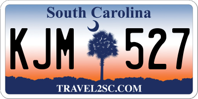 SC license plate KJM527