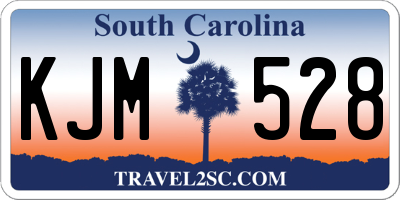 SC license plate KJM528