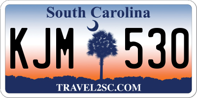 SC license plate KJM530