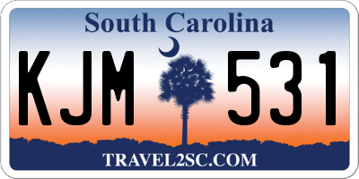 SC license plate KJM531