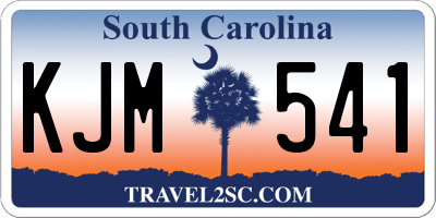 SC license plate KJM541
