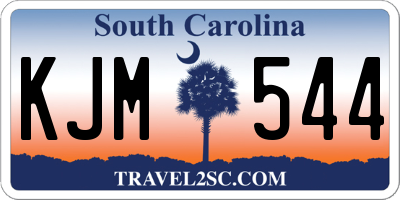 SC license plate KJM544