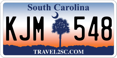 SC license plate KJM548
