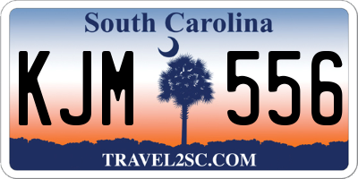 SC license plate KJM556