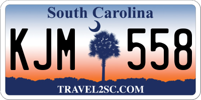 SC license plate KJM558