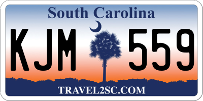 SC license plate KJM559